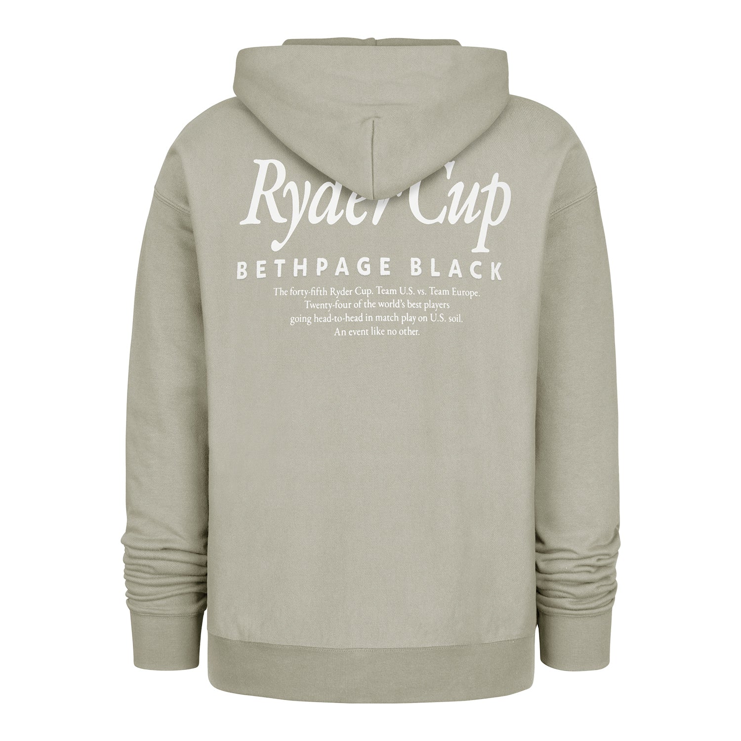'47 Brand 2025 Ryder Cup Mondo Foundation Hooded Sweatshirt in System Grey - Back View