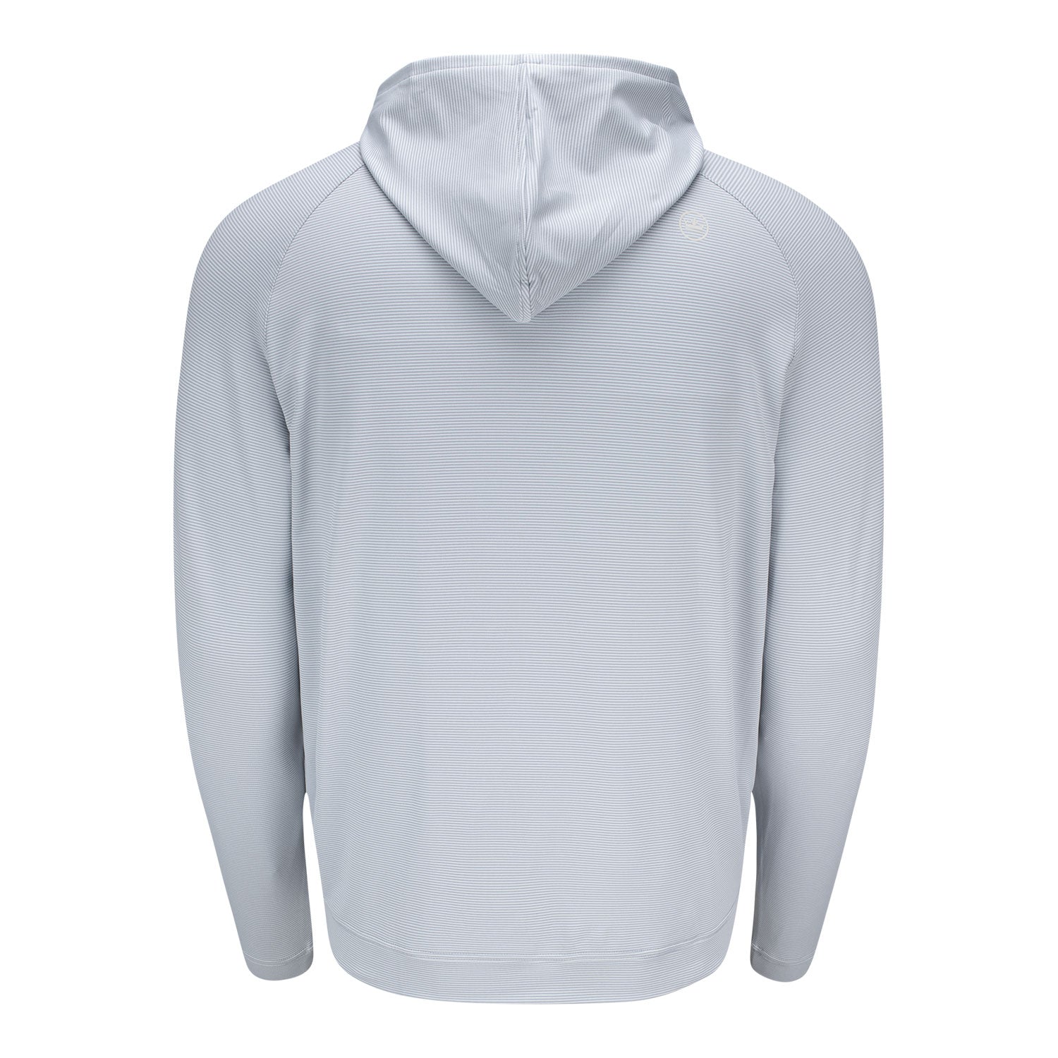 Peter Millar 2025 Ryder Cup Pine Sugar Stripe Performance Hoodie in Gale Grey - Front View