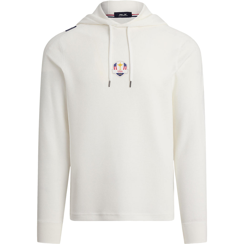 Ralph Lauren 2025 Ryder Cup Waffle Knit Hoodie in Ceramic