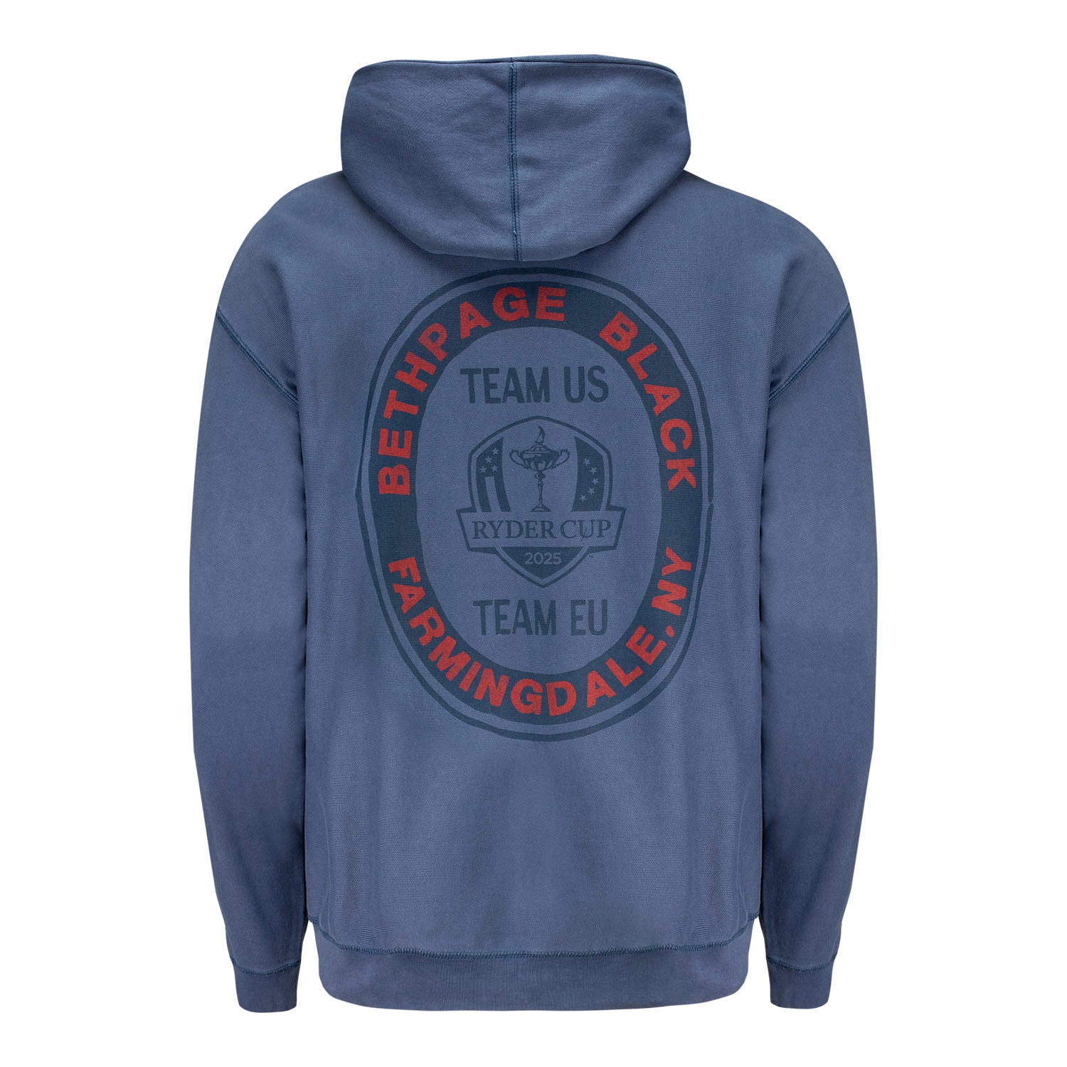 '47 Brand 2025 Ryder Cup Boot Path Fleece Hoodie in Portal Blue - Back View