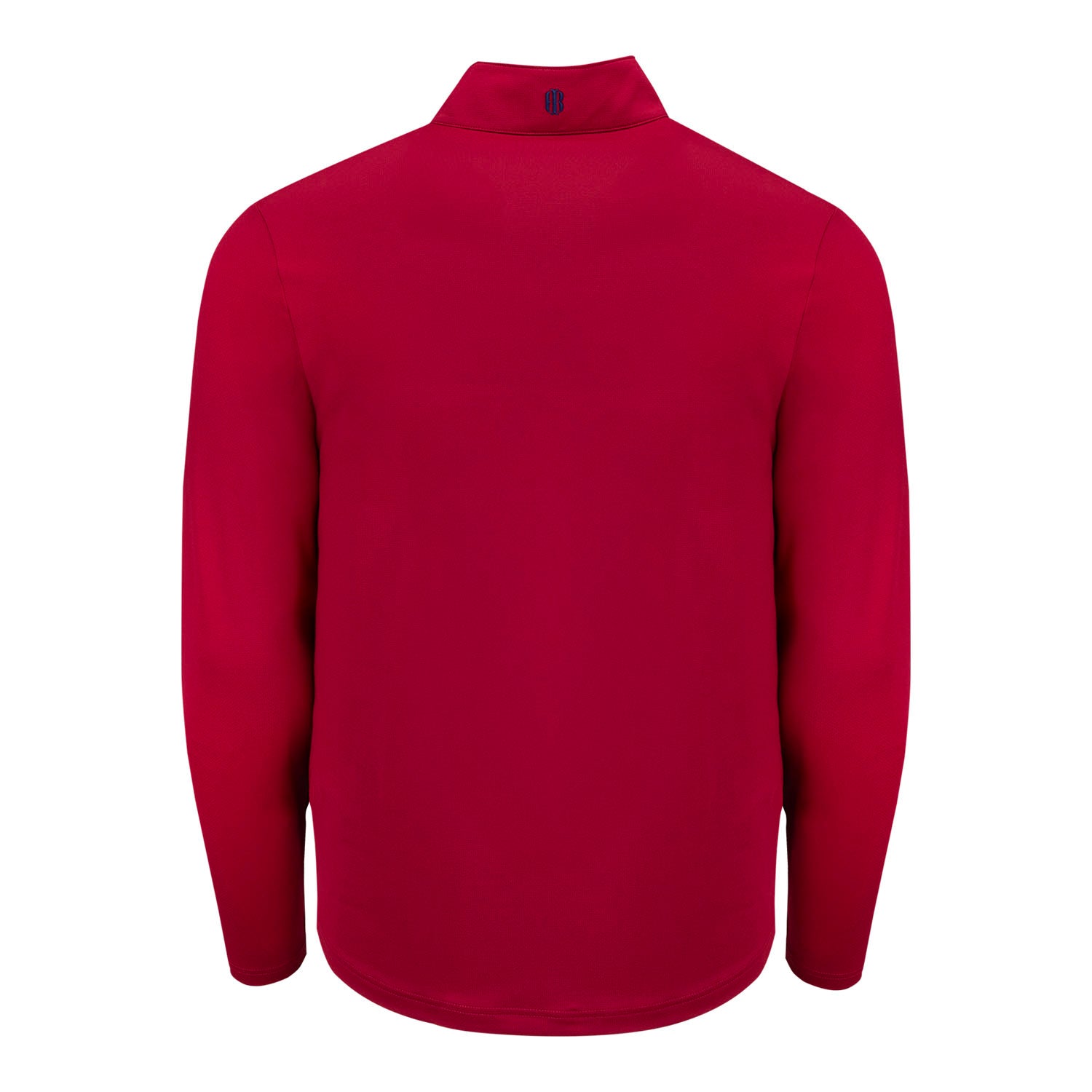 Holderness & Bourne 2025 Ryder Cup Bell Quarter Zip in Heathered Liberty Red - Front View