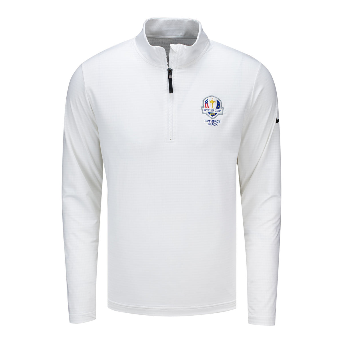Nike 2025 Ryder Cup Victory Quarter Zip in White - Front View