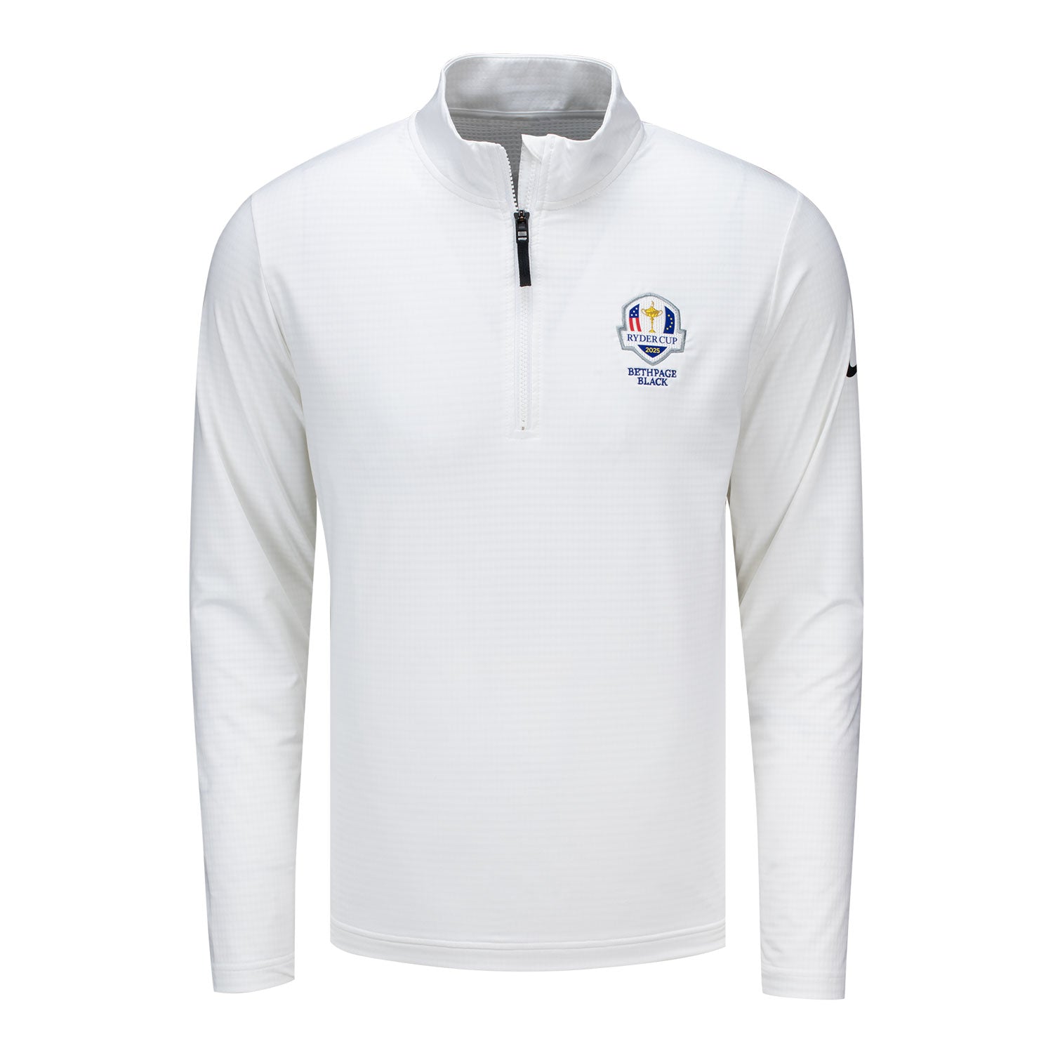 Nike 2025 Ryder Cup Victory Quarter Zip in White - Front View