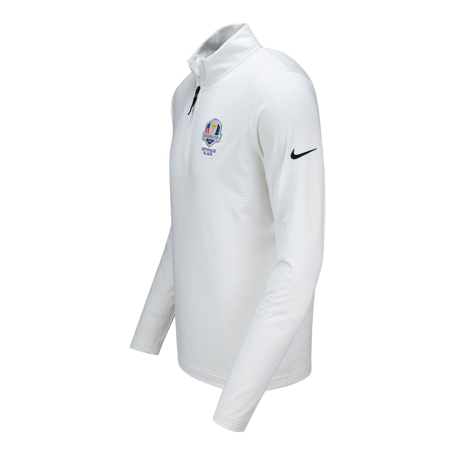 Nike 2025 Ryder Cup Victory Quarter Zip in White - Front View