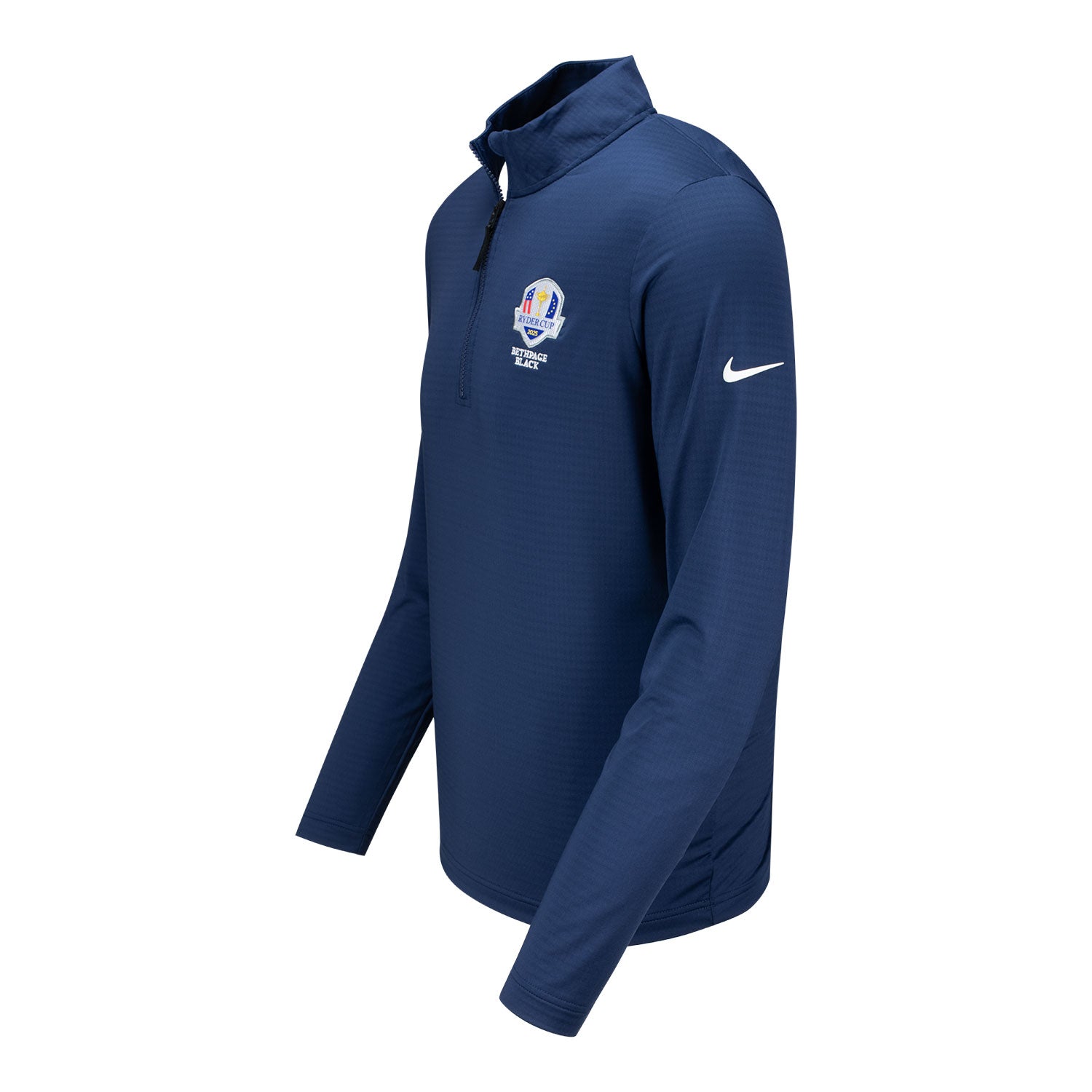 Nike 2025 Ryder Cup Victory Quarter Zip in Midnight Navy - Front View