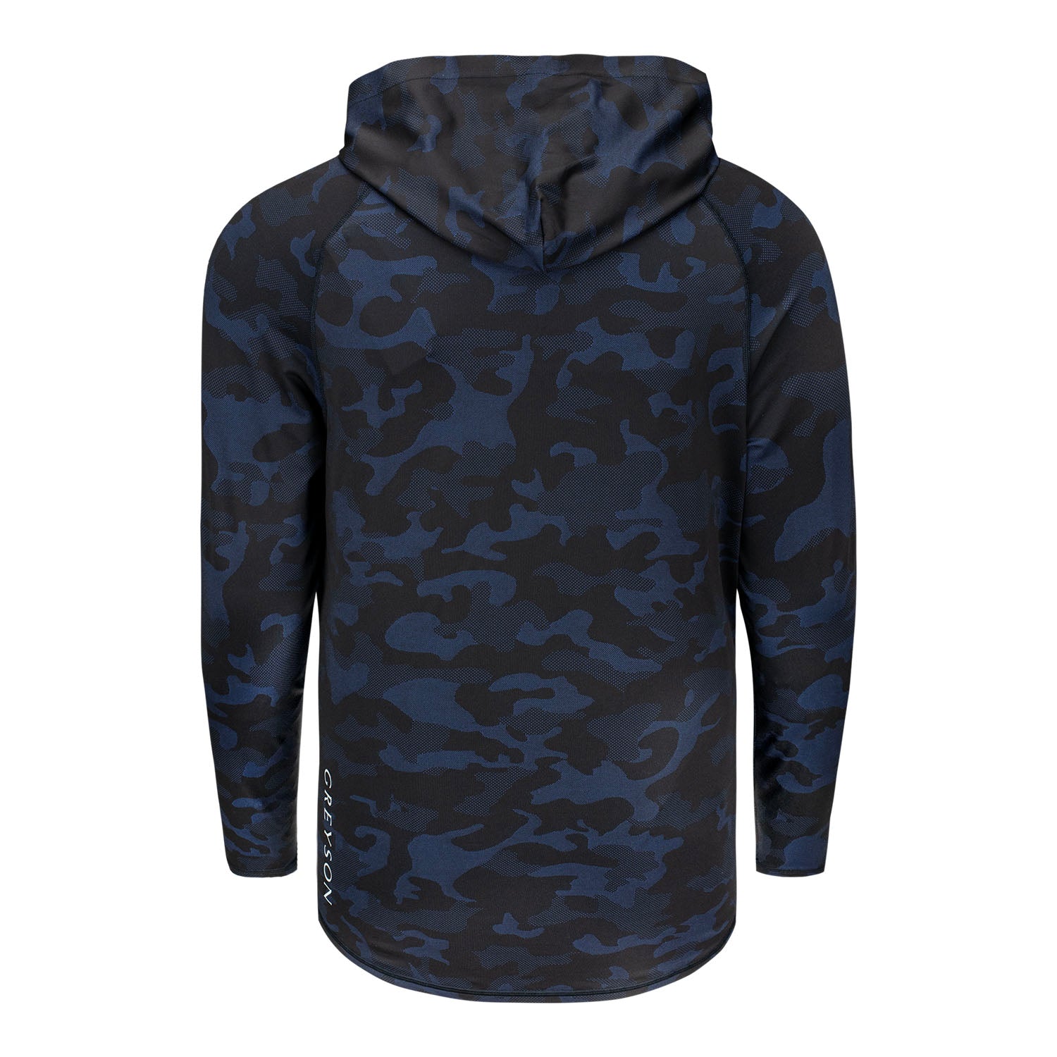 Greyson 2025 Ryder Cup Keneebec Hoodie in Camo Blue - Front View