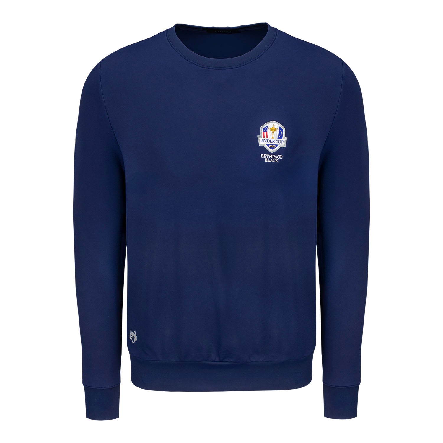 Greyson 2025 Ryder Cup Siasconset Crewneck in Maltese - Front View