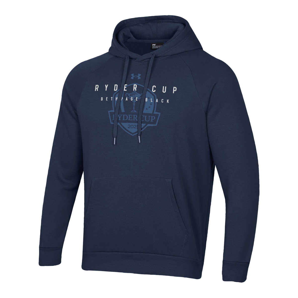 Under Armour 2025 Ryder Cup All Day Tonal Hoodie in Midnight Navy - Front View