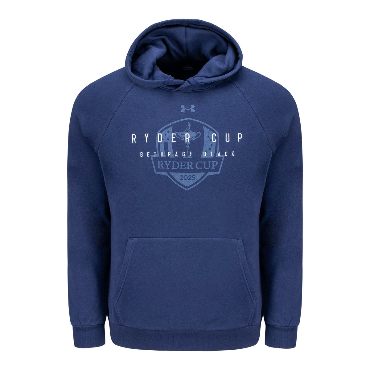 Under Armour 2025 Ryder Cup All Day Tonal Hoodie in Midnight Navy - Front View