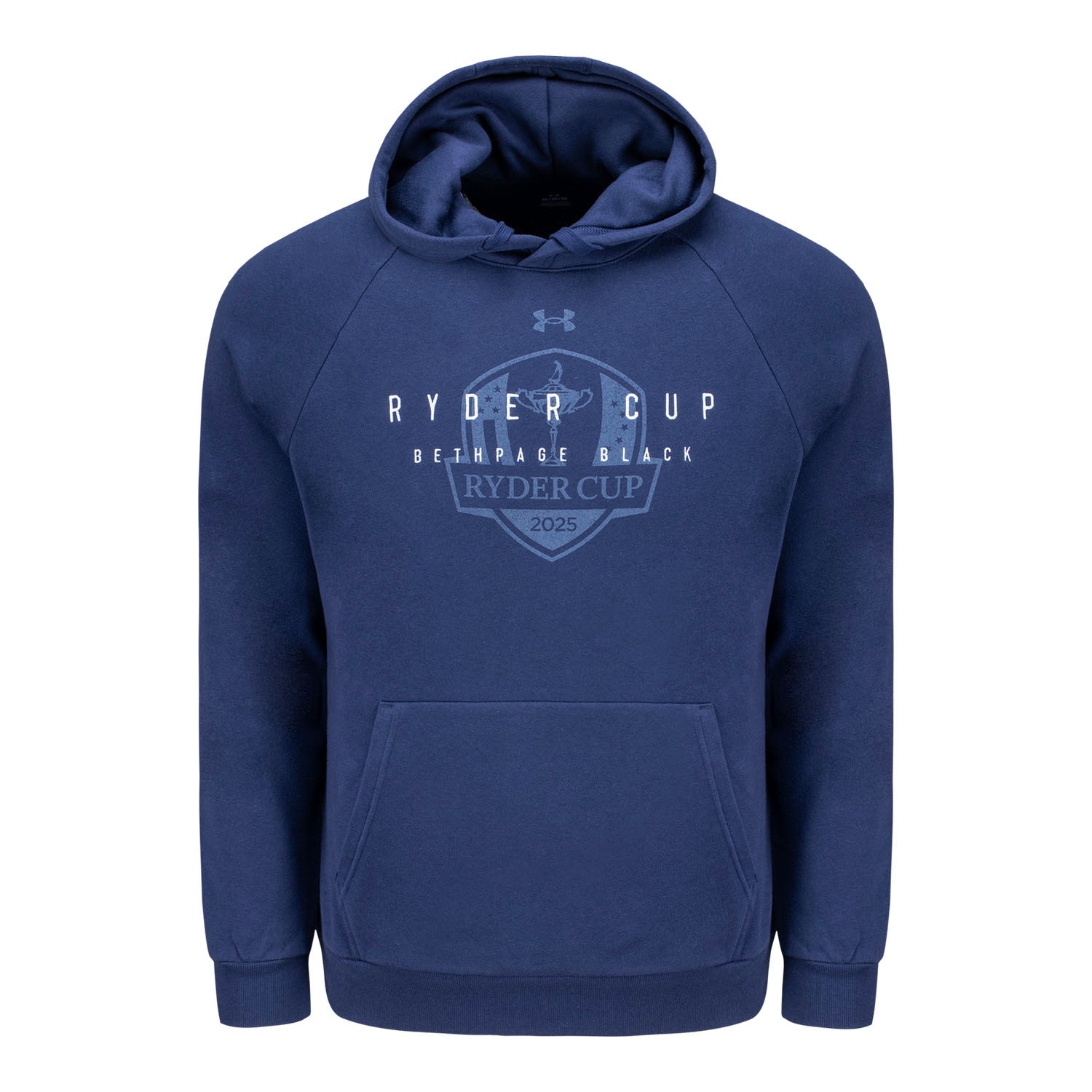 Under Armour 2025 Ryder Cup All Day Tonal Hoodie in Midnight Navy - Front View