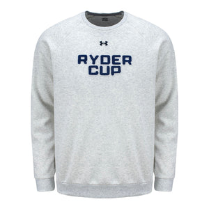 Under Armour 2025 Ryder Cup All Day Versa Twill Crew in Silver Heather - Front View