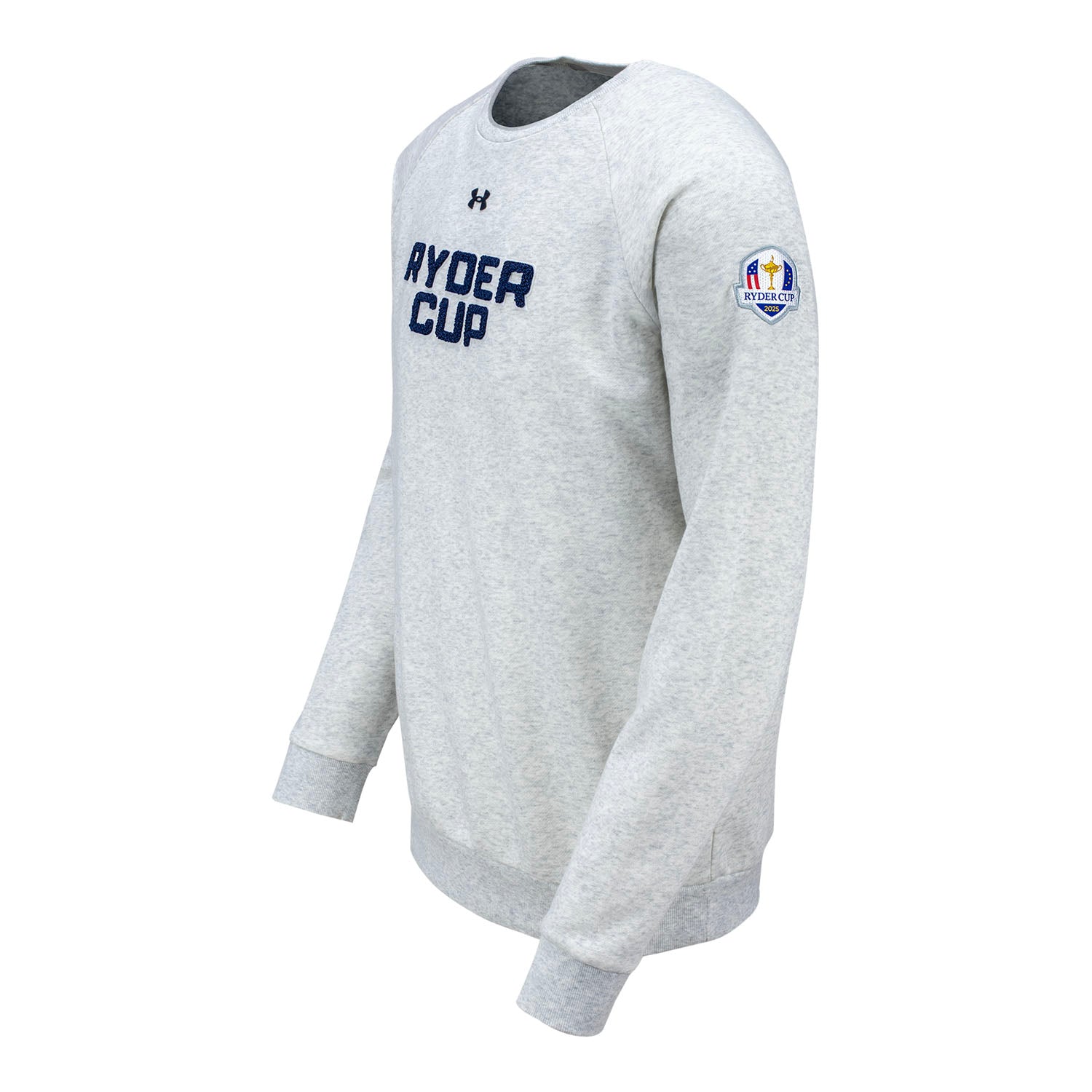 Under Armour 2025 Ryder Cup All Day Versa Twill Crew in Silver Heather - Front View