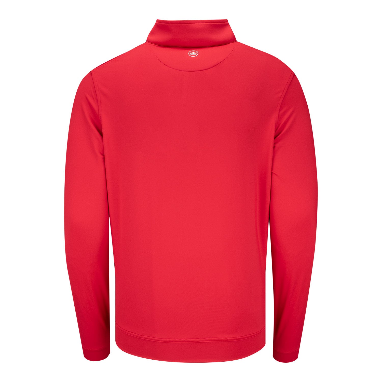 Peter Millar 2025 Ryder Cup Perth Quarter Zip in Red with Navy - Front View