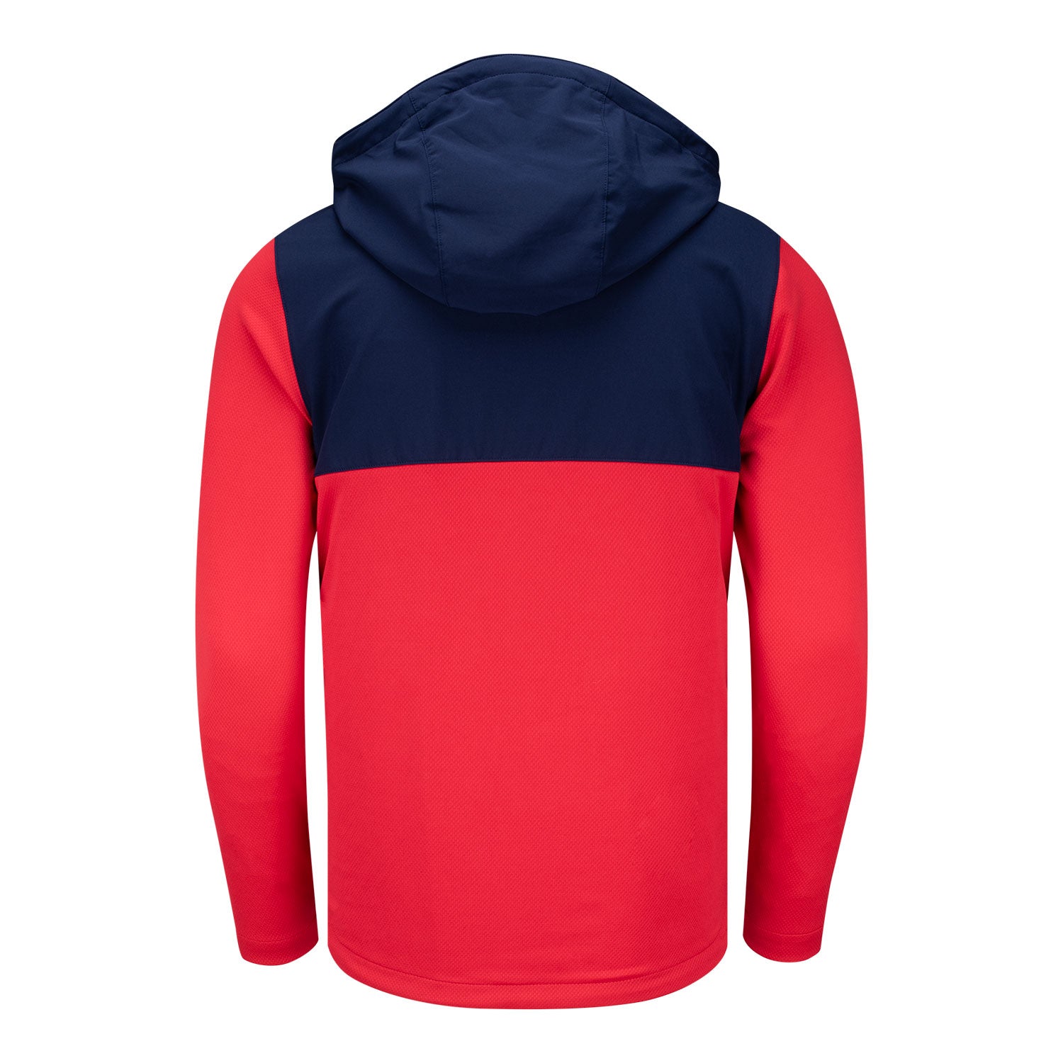 Zero Restriction 2025 Ryder Cup Tyson Hoodie in True Red and Navy - Front View