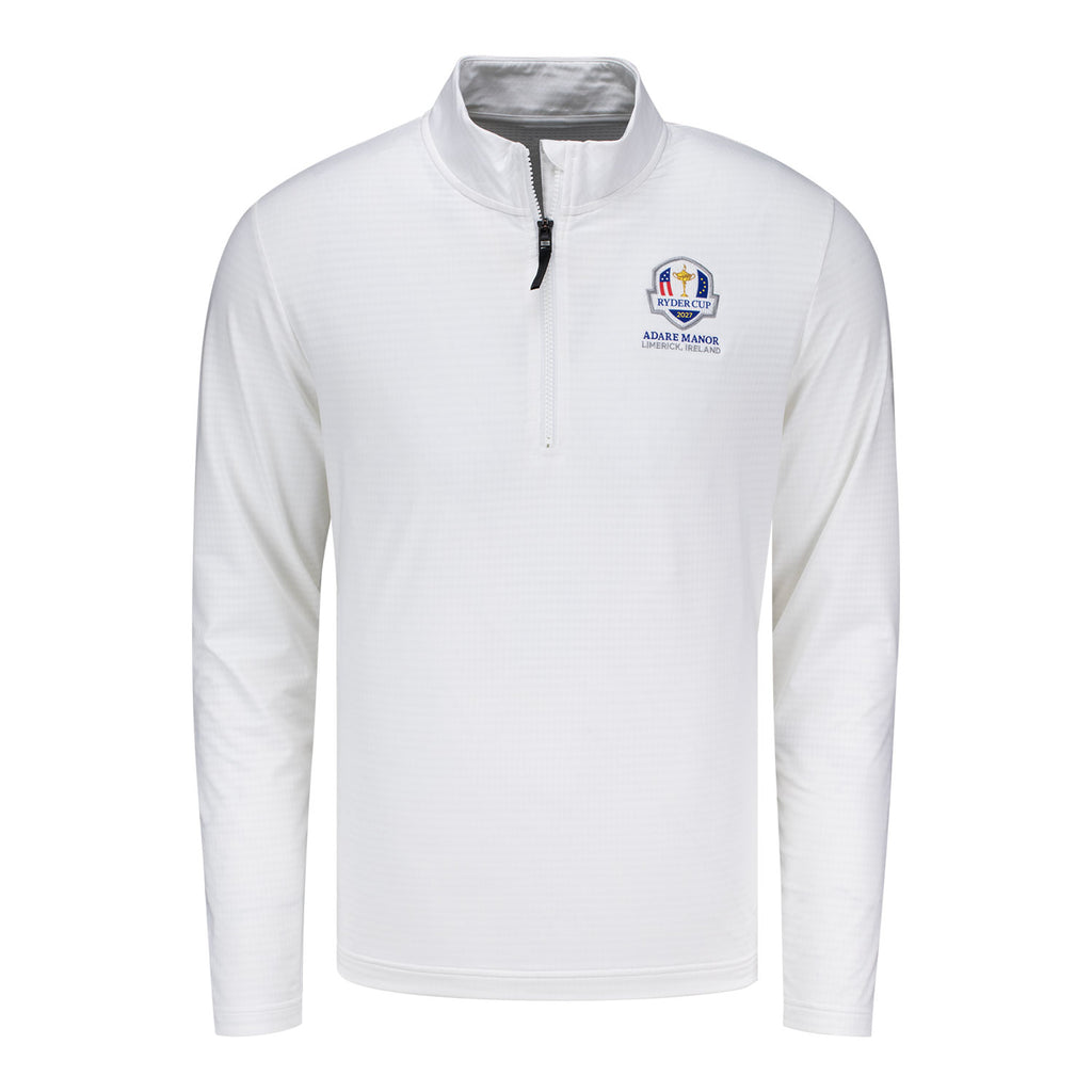 Nike 2027 Ryder Cup Victory Solid Quarter Zip in White - US Ryder Cup