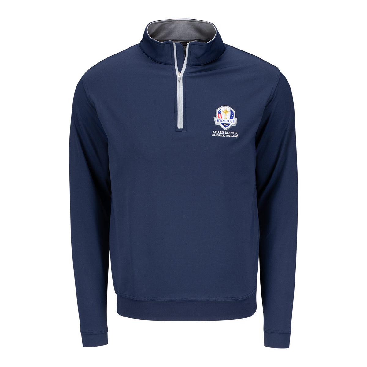 Peter Millar 2027 Ryder Cup Perth Quarter Zip in Navy - Front View