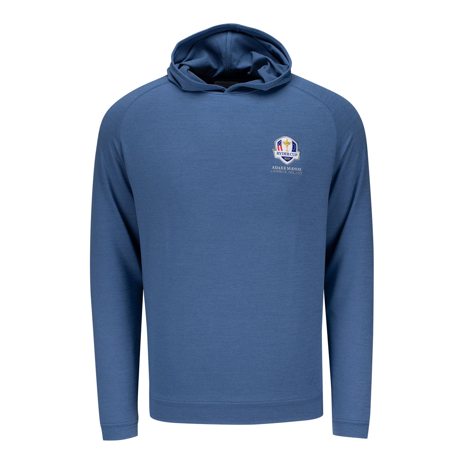 Peter Millar 2027 Ryder Cup Pine Hoodie in Windsor Blue - Front View