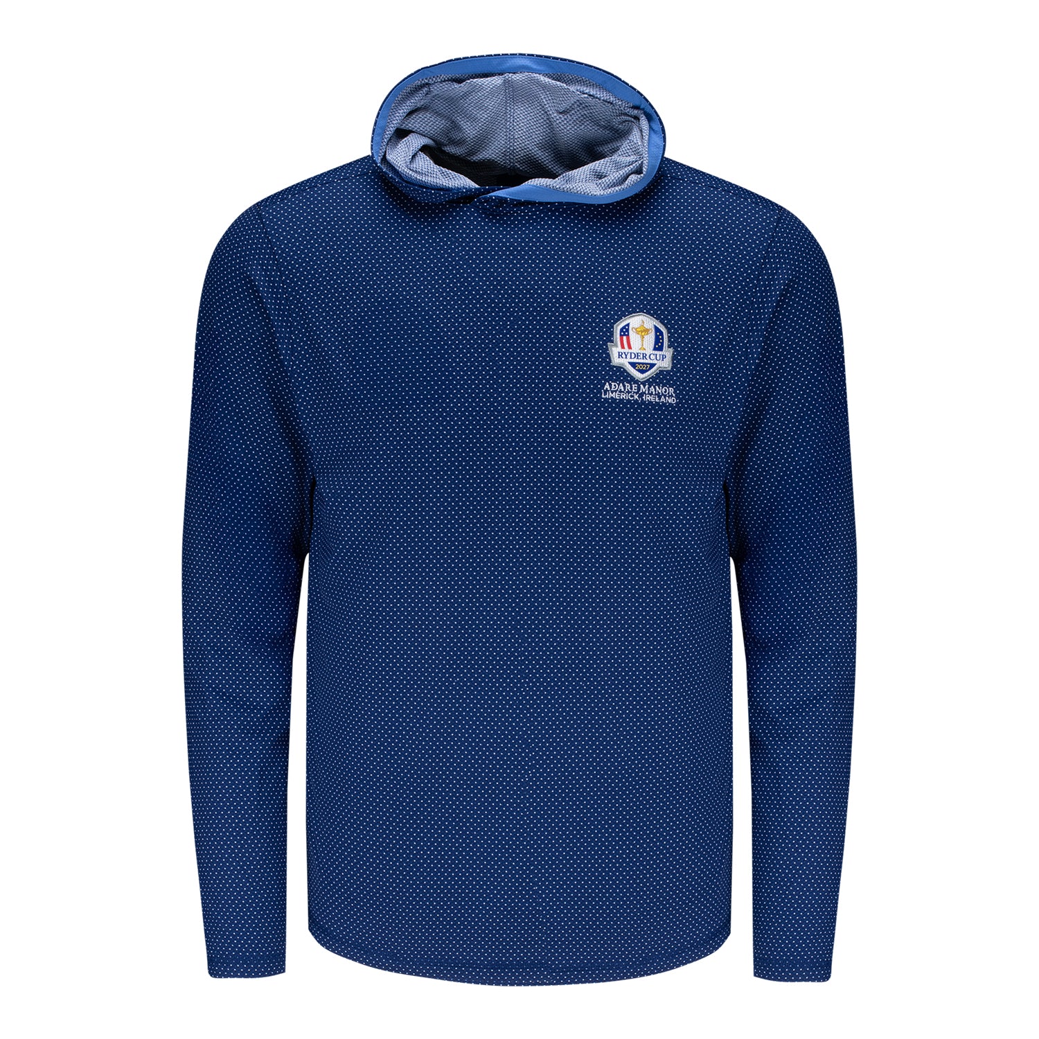 B.Draddy 2027 Ryder Cup Cool Olin Hoodie in Regal Captain Cool - Front