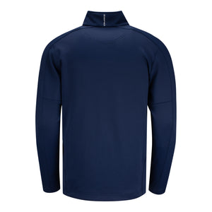 Zero Restriction 2027 Ryder Cup Z500 Performance Quarter Zip in Navy and Metallic Silver - Back