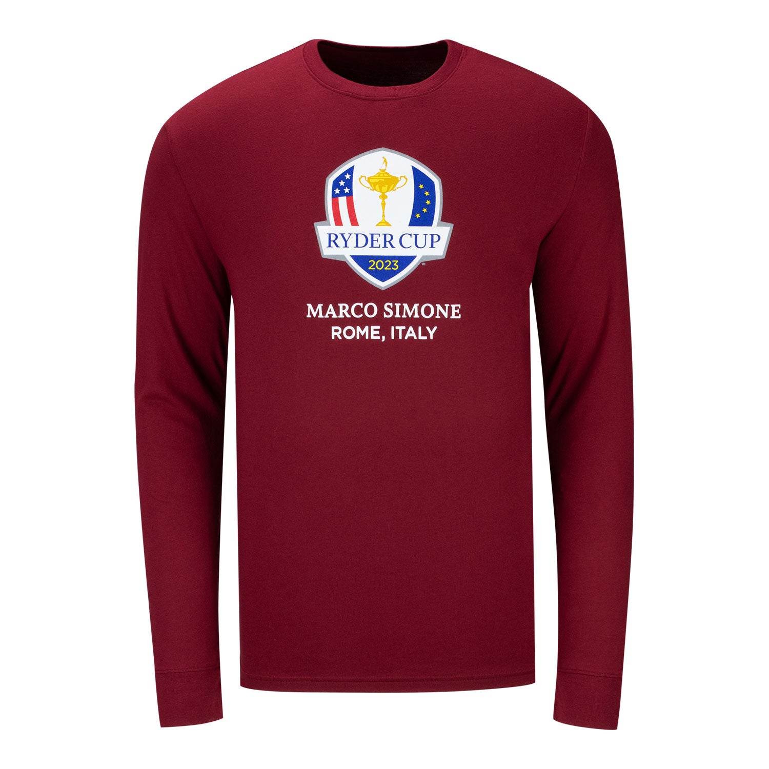 Under Armour 2023 Ryder Cup Performance Cotton T-Shirt in Red- Front View