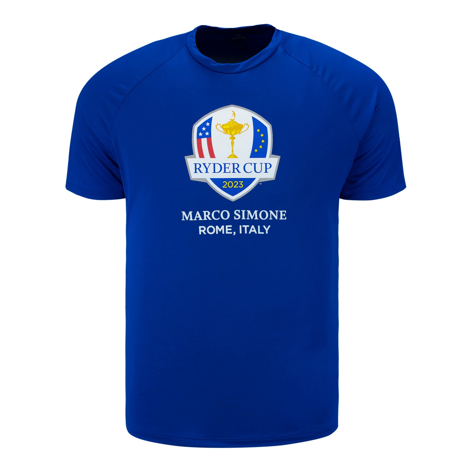 Under Armour 2023 Ryder Cup S19 Tech T-Shirt in Royal Blue- Front View