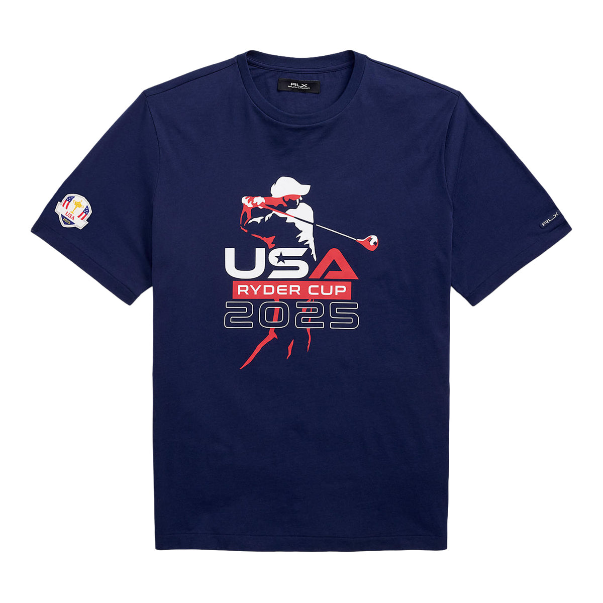 Ralph Lauren 2025 Ryder Cup Graphic T-Shirt in Refined Navy - Front View