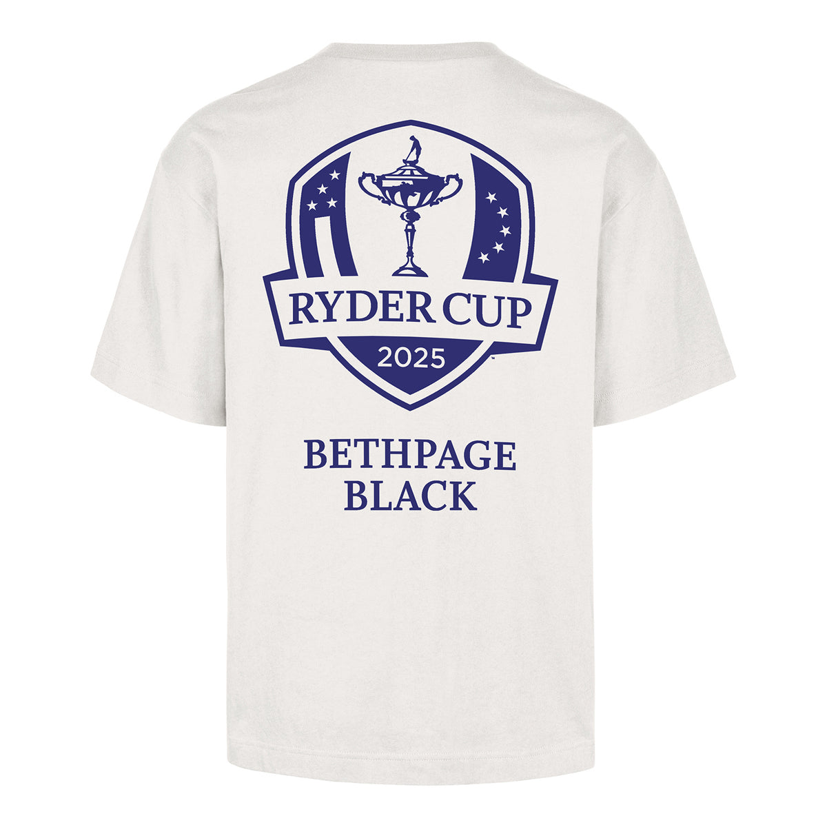 &#39;47 Brand 2025 Ryder Cup Lateral Foundation T-Shirt in Sandstone - Back View