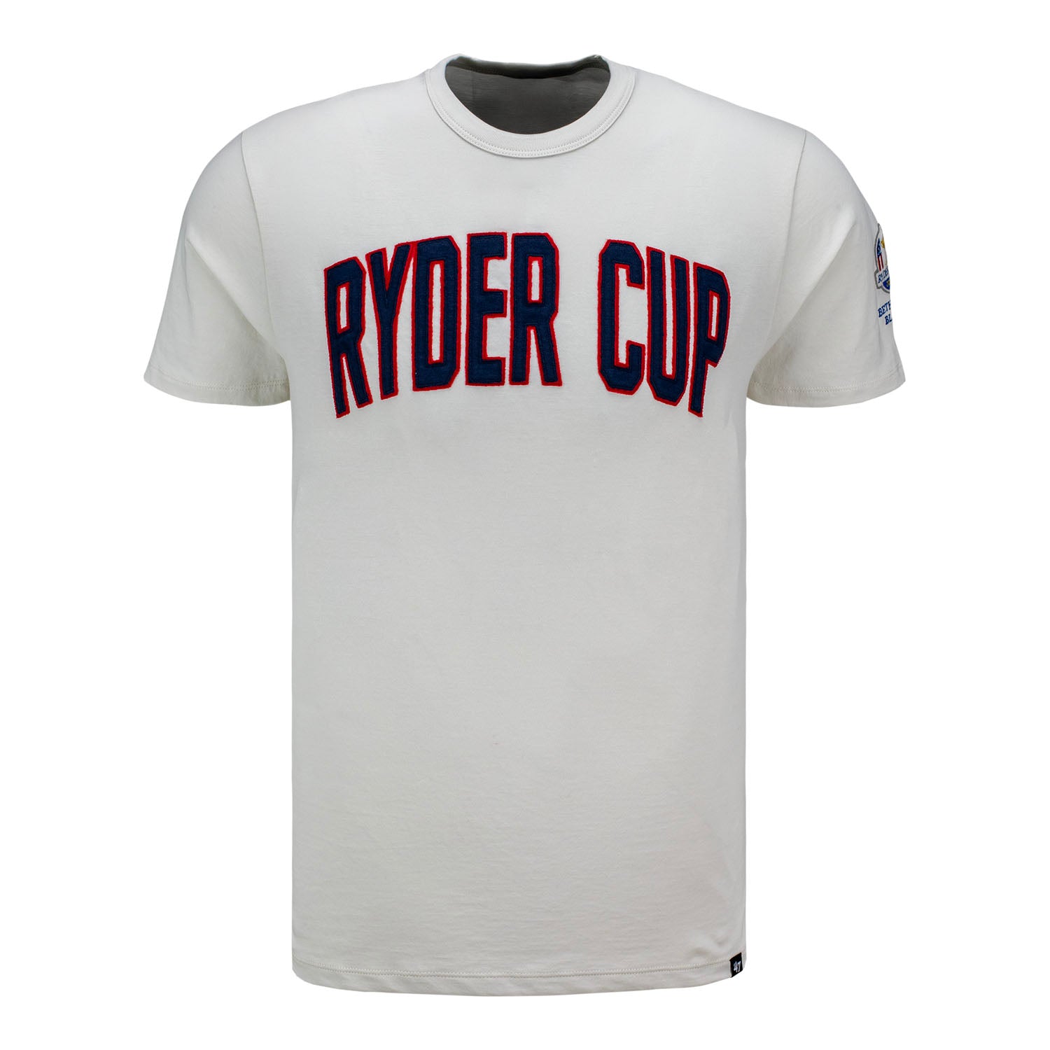 '47 Brand 2025 Ryder Cup Namesake Fieldhouse T-Shirt in Sandstone - Front View