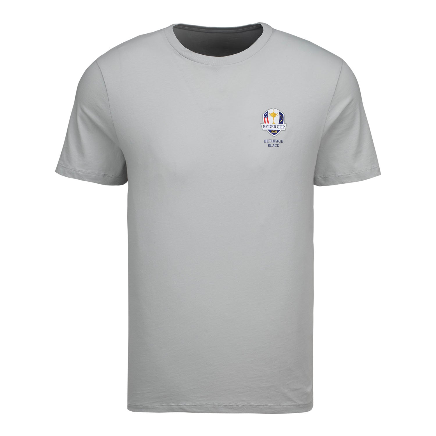 GFORE 2025 Ryder Cup Liberty Cotton Jersey T-Shirt in Light Heather Grey - Back View