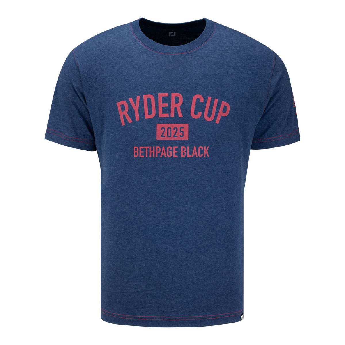 FootJoy 2025 Ryder Cup Text T-Shirt in Navy - Front View