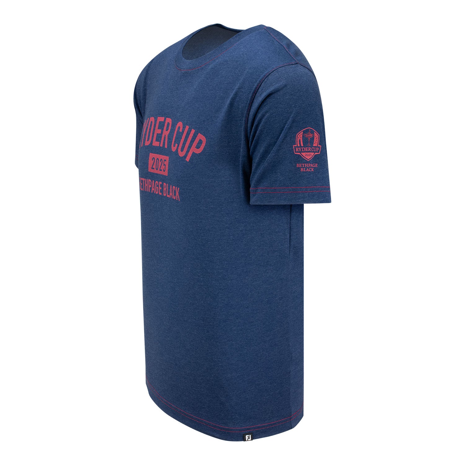 FootJoy 2025 Ryder Cup Text T-Shirt in Navy - Front View