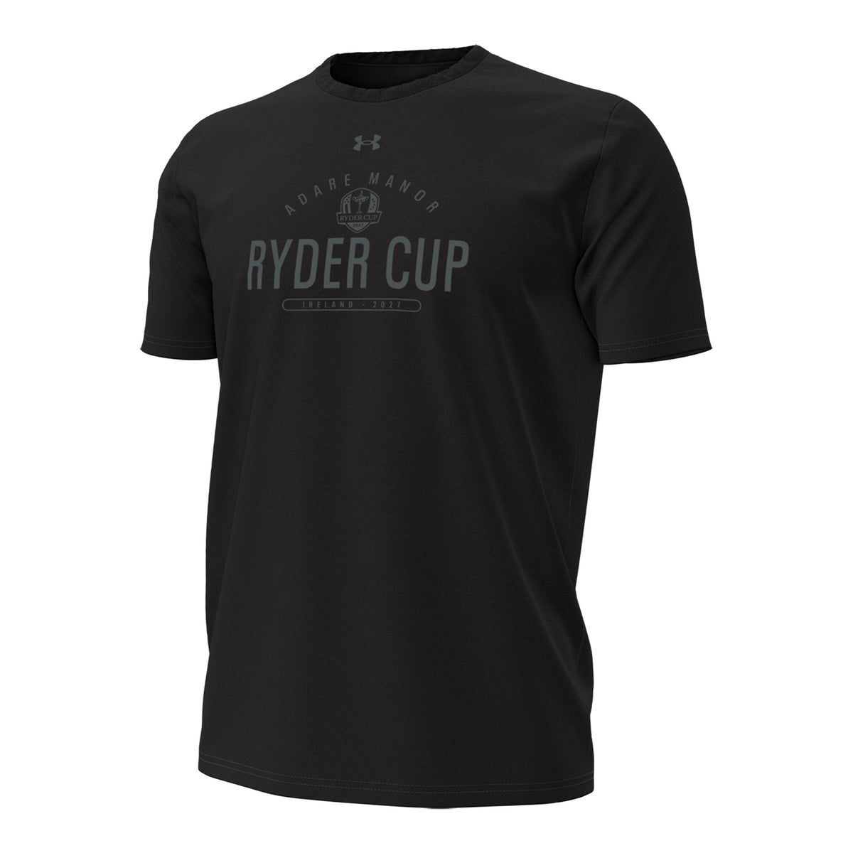 Under Armour Ryder Cup 2027 Performance Cotton Tee in Black - Front