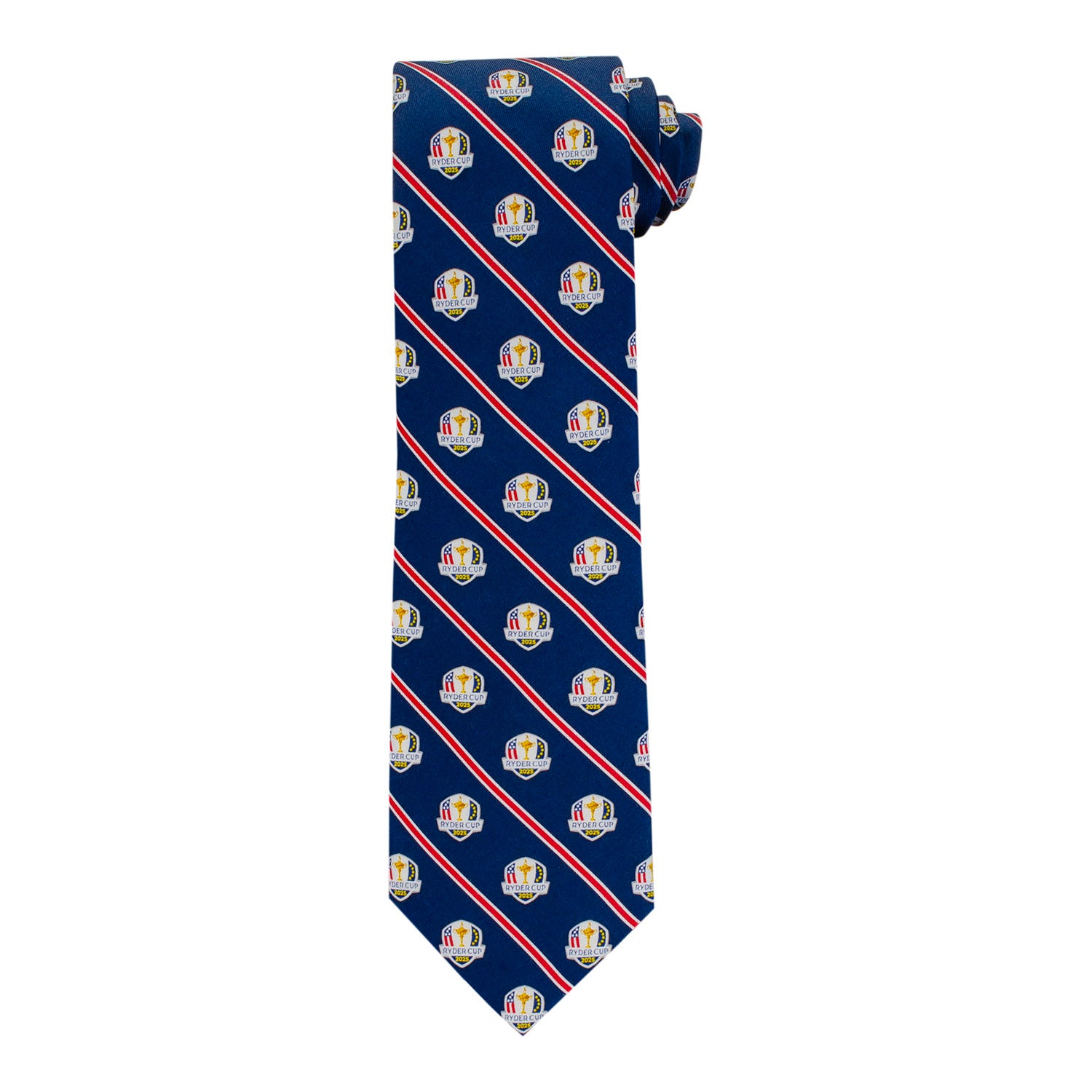Vineyard Vines 2025 Ryder Cup Regimental Stripe Tie - Front View
