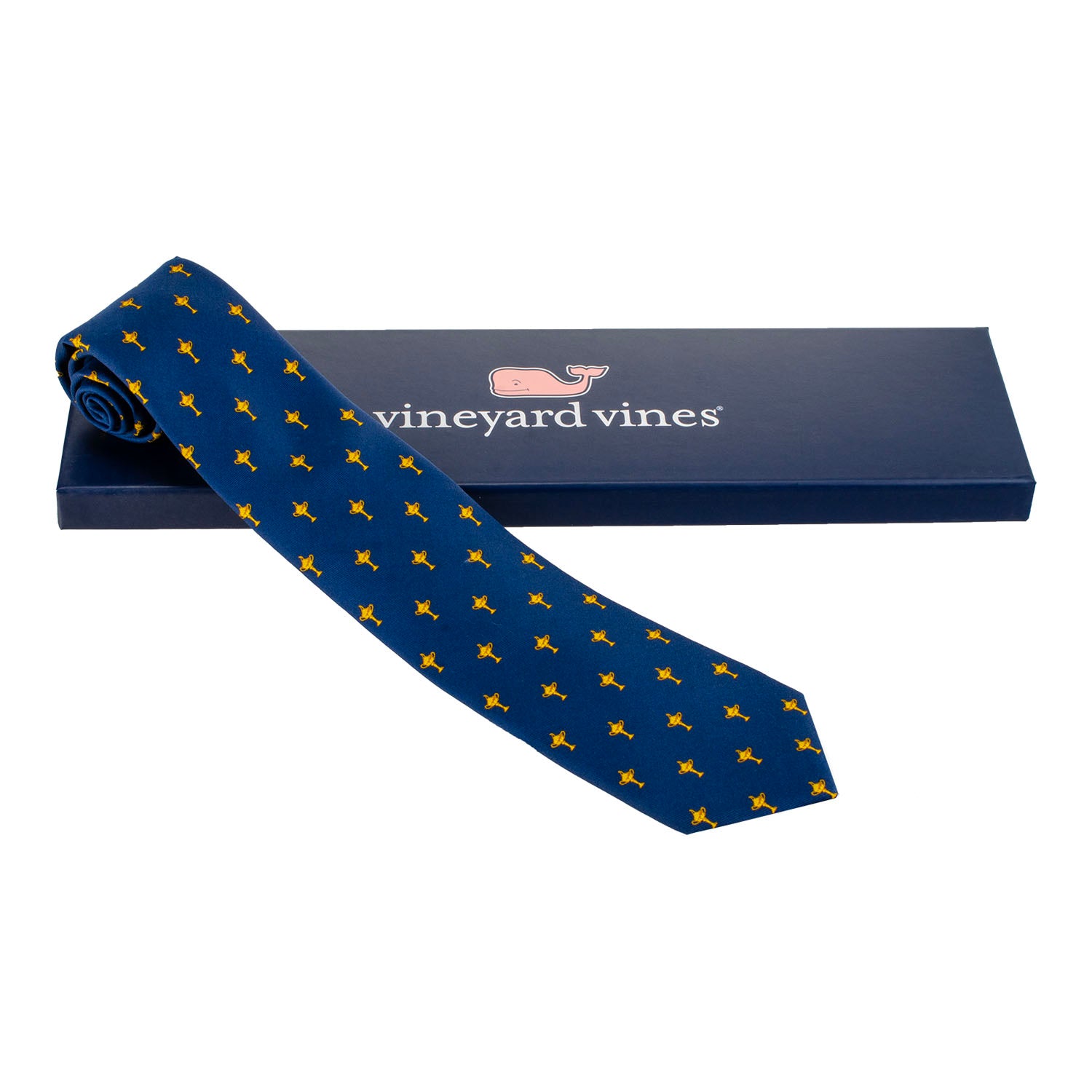 Vineyard Vines 2025 Ryder Cup All Over Trophy Tie - Front View