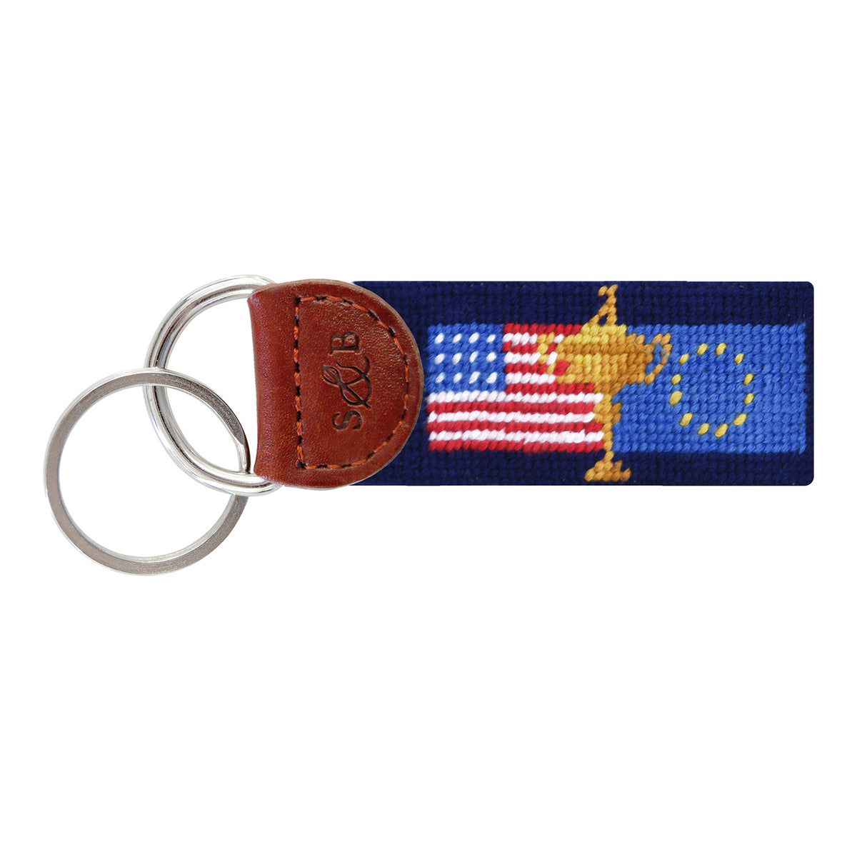 Smathers &amp; Branson 2025 Ryder Cup Stitched Key Fob - Front View