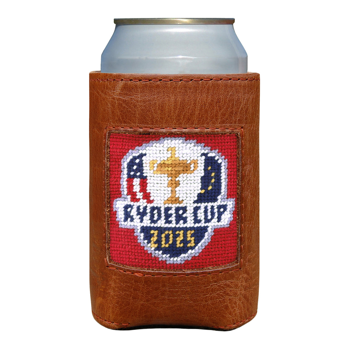 Smathers &amp; Branson 2025 Ryder Cup Stitched Can Cooler - Front View Modeled