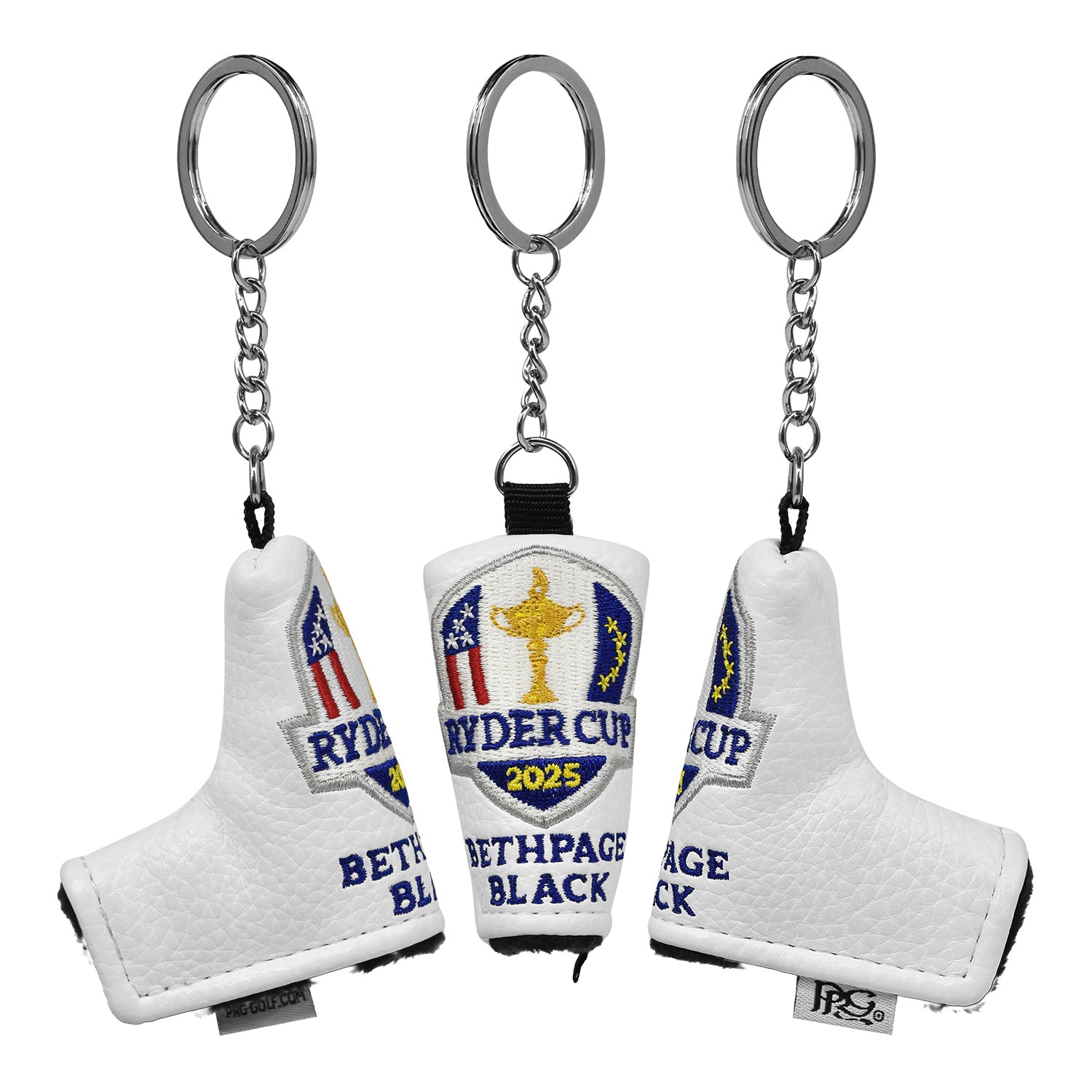 PRG Golf 2025 Ryder Cup Putter Keychain - All Sides View