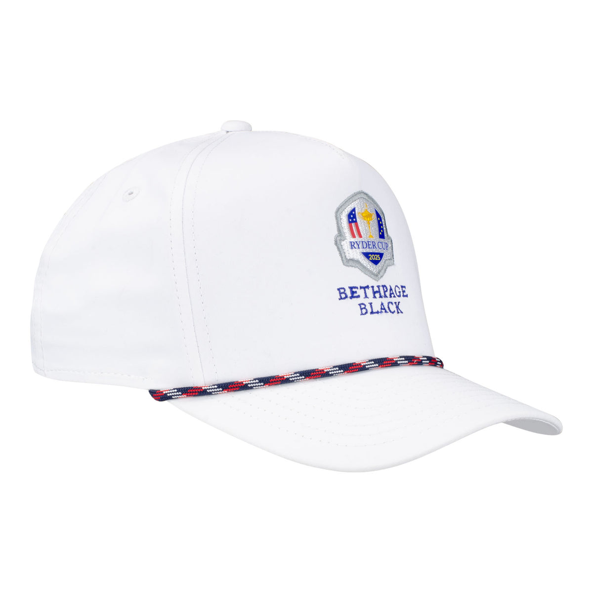 Imperial 2025 Ryder Cup Youth Rope Hat in White - Angled Front Right View
