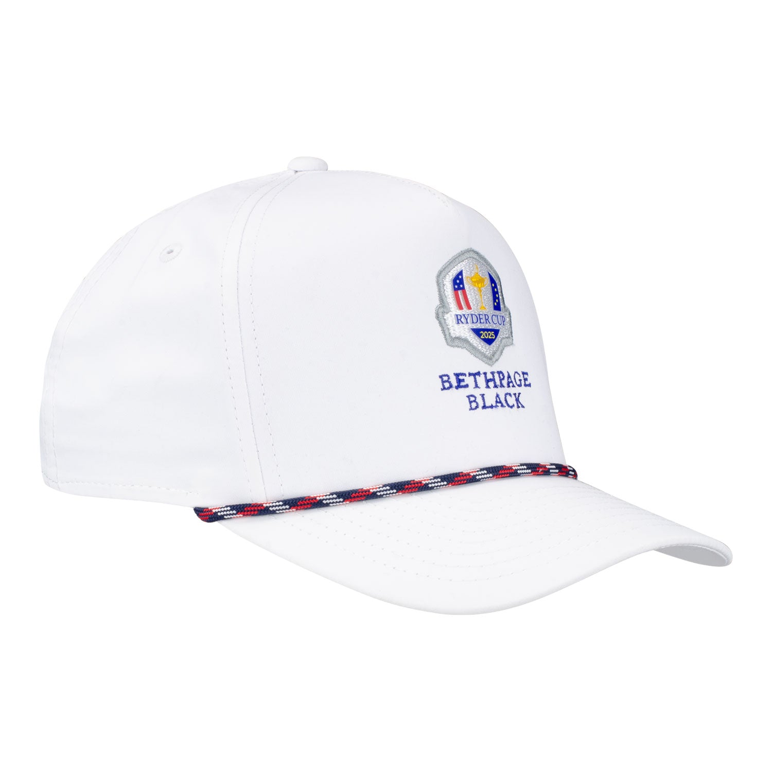 Imperial 2025 Ryder Cup Youth Rope Hat in White - Angled Front Left View