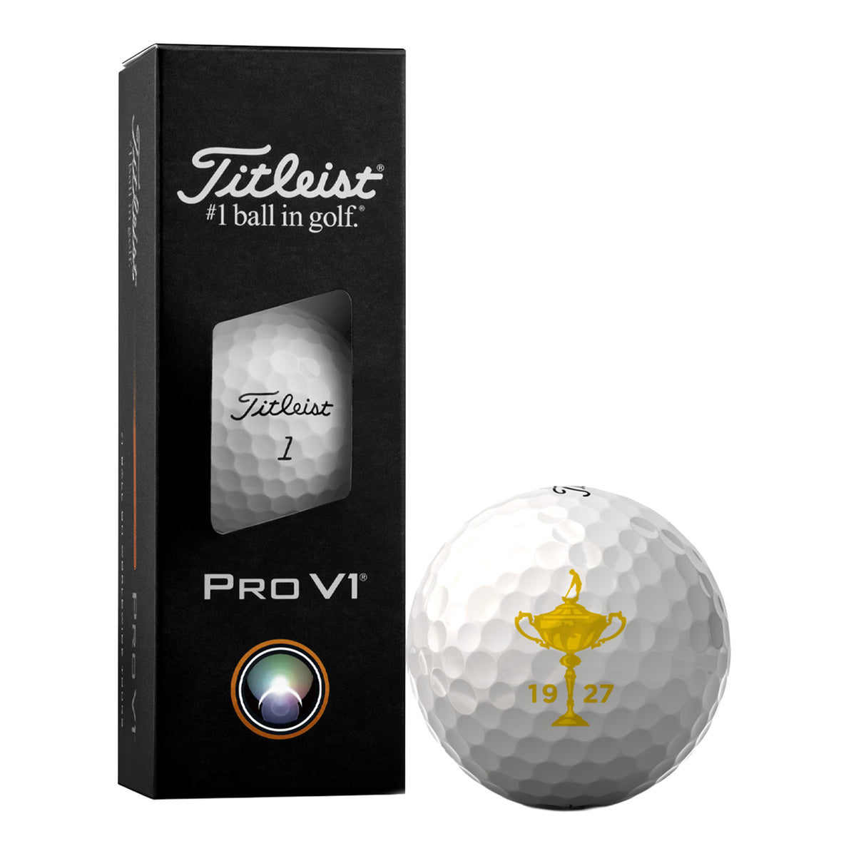 Titleist 1927 Trophy ProV1 Golf Ball Sleeve - Packaged View