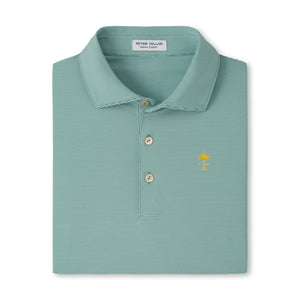 Peter Millar 1927 Trophy Jubilee Performance Polo in Snow Pea - Folded Front View