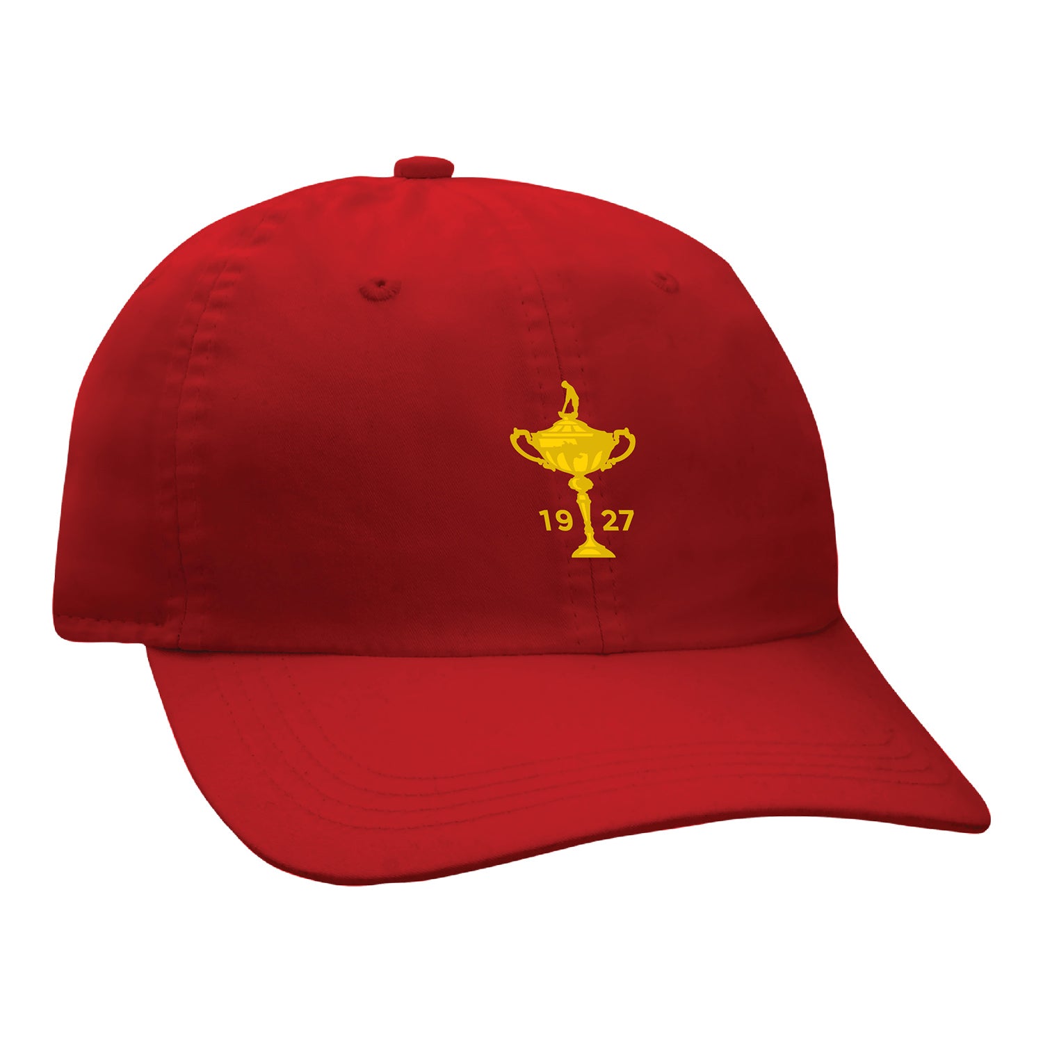 Ahead 1927 Trophy Unstructured Cotton Hat in Red - Front View