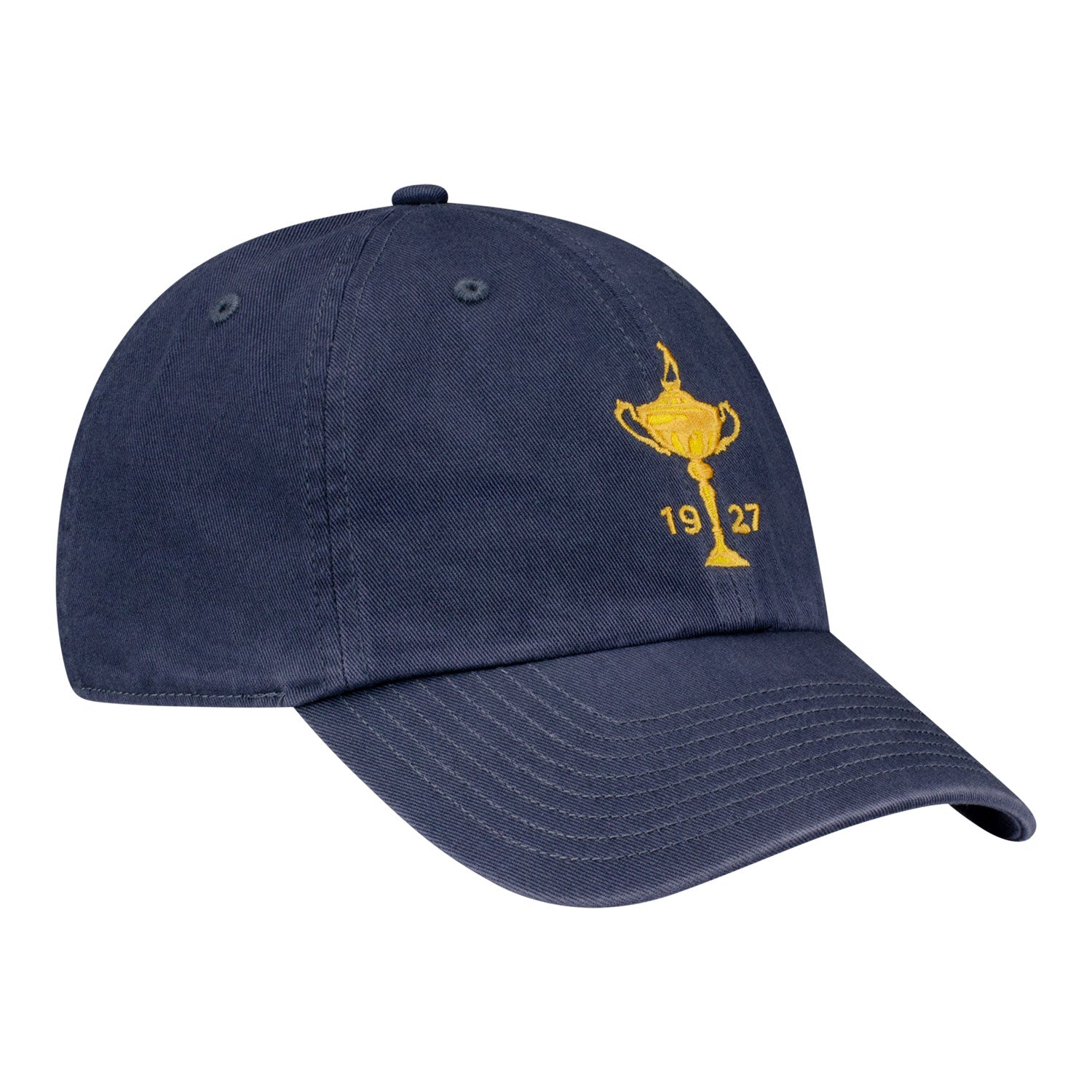 '47 Brand 1927 Trophy Clean-Up Hat in Vintage Navy - Angled Front Left View