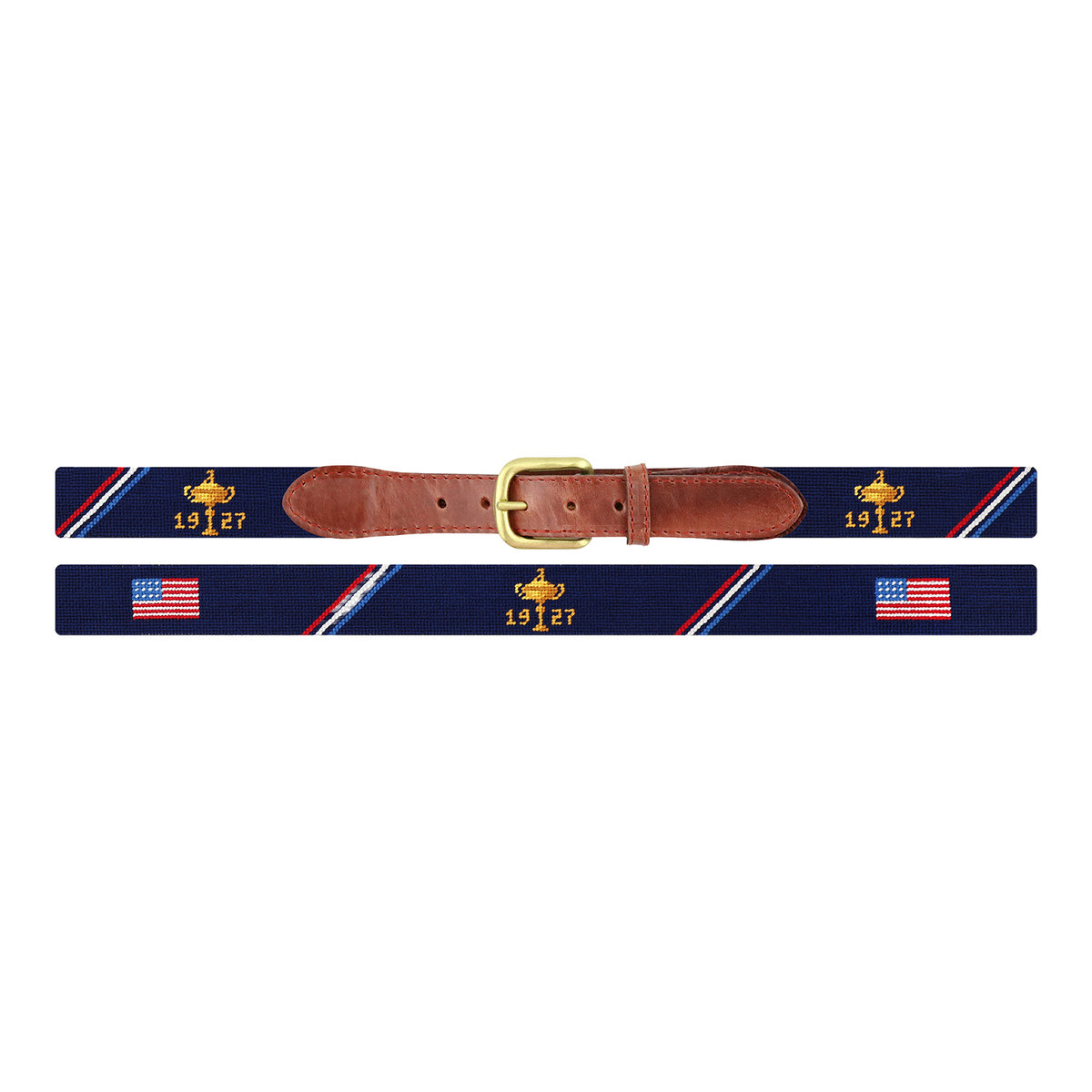 Smathers &amp; Branson 1927 Trophy Stitched Belt - Full Design View