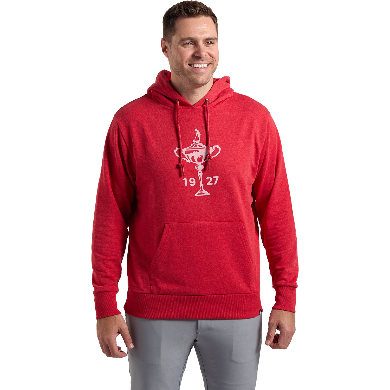 FootJoy 1927 Trophy Hoodie in Red - Front View