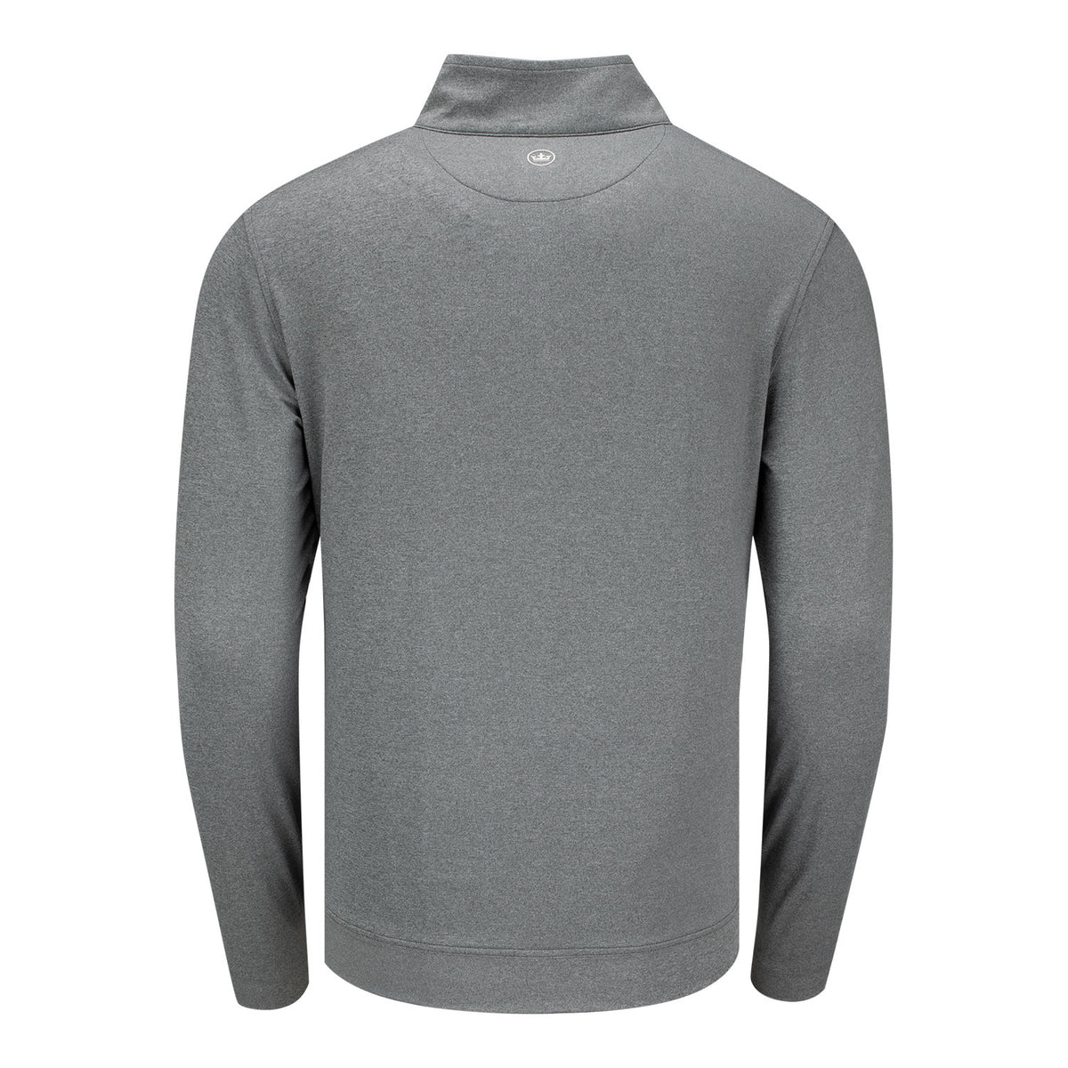 Peter Millar 1927 Trophy Melange Perth Quarter Zip in Smoke - Back View