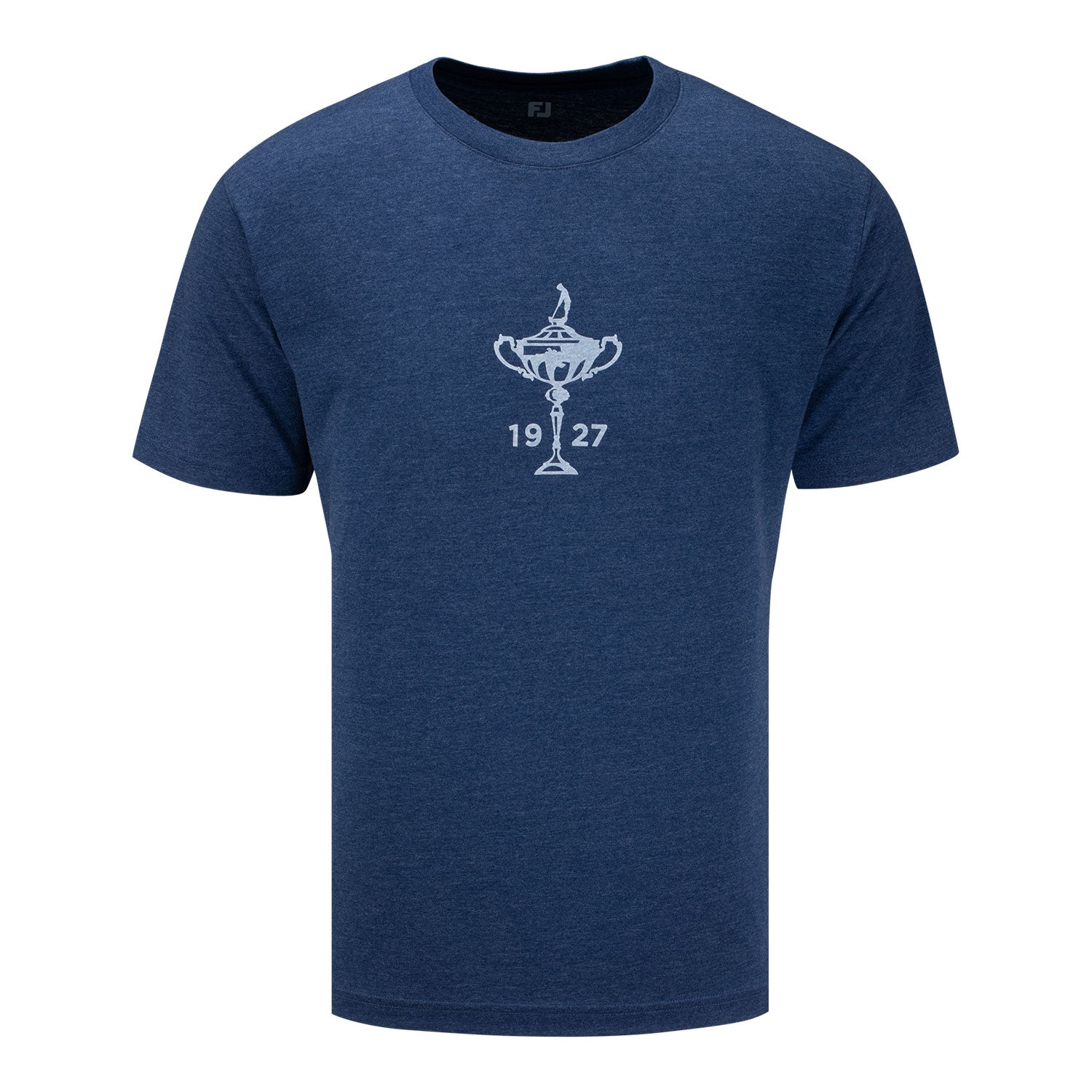 FootJoy 1927 Trophy Small Logo T-Shirt in Navy - Front View