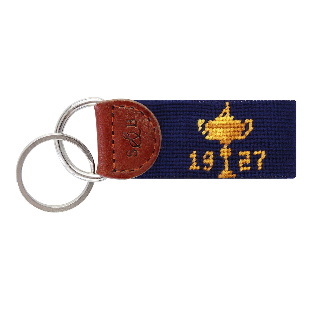 Smathers &amp; Branson 1927 Trophy Stitched Key Fob - Front View