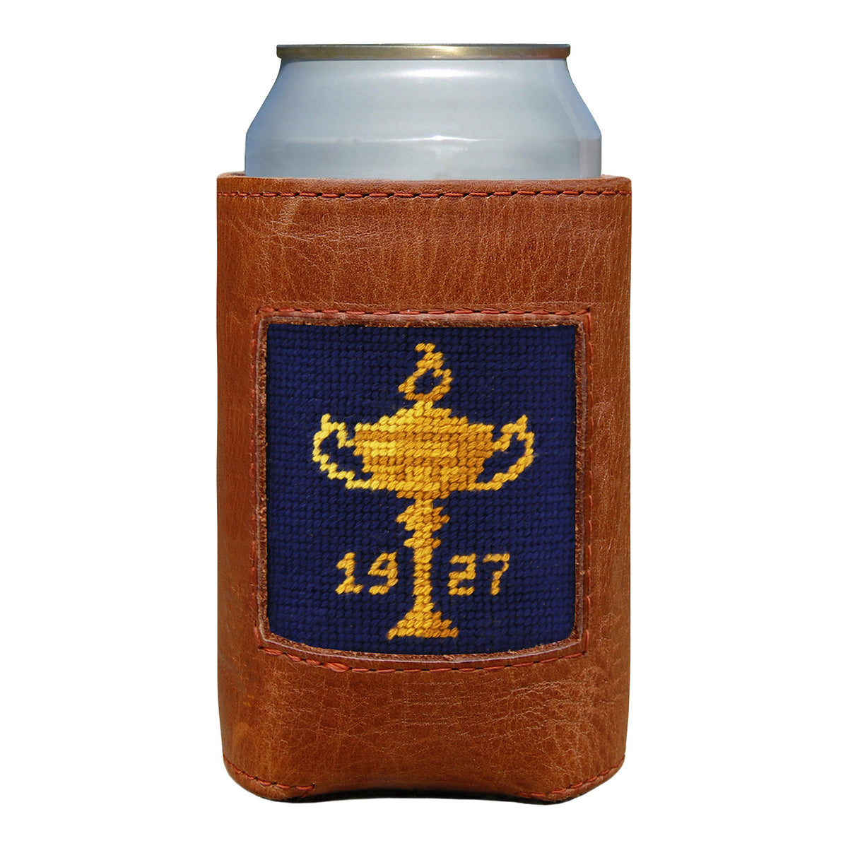 Smathers &amp; Branson 1927 Trophy Stitched Can Cooler - Front View Modeled