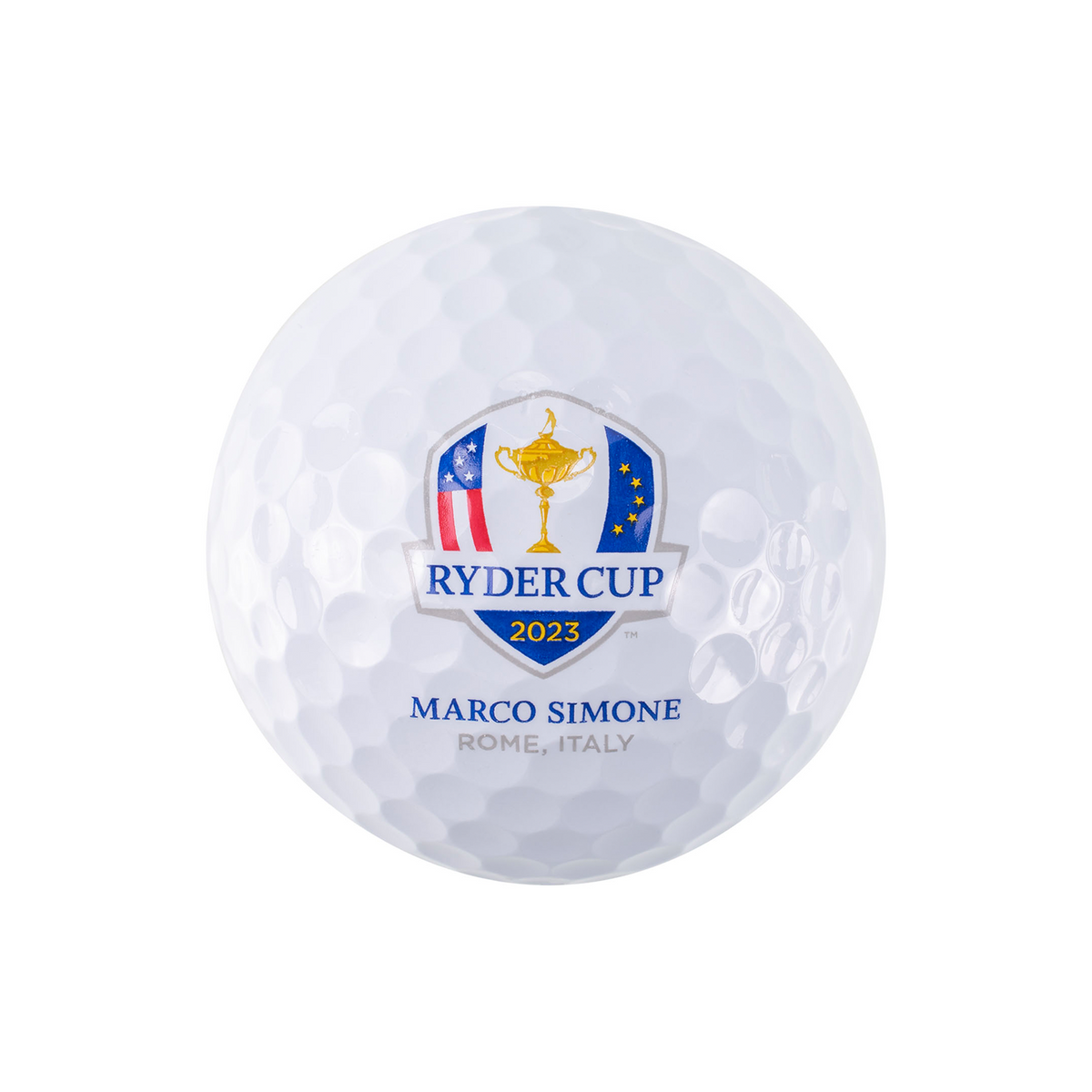 Titleist 2023 Ryder Cup Pro V1 Golf Ball Sleeve in White- Front View